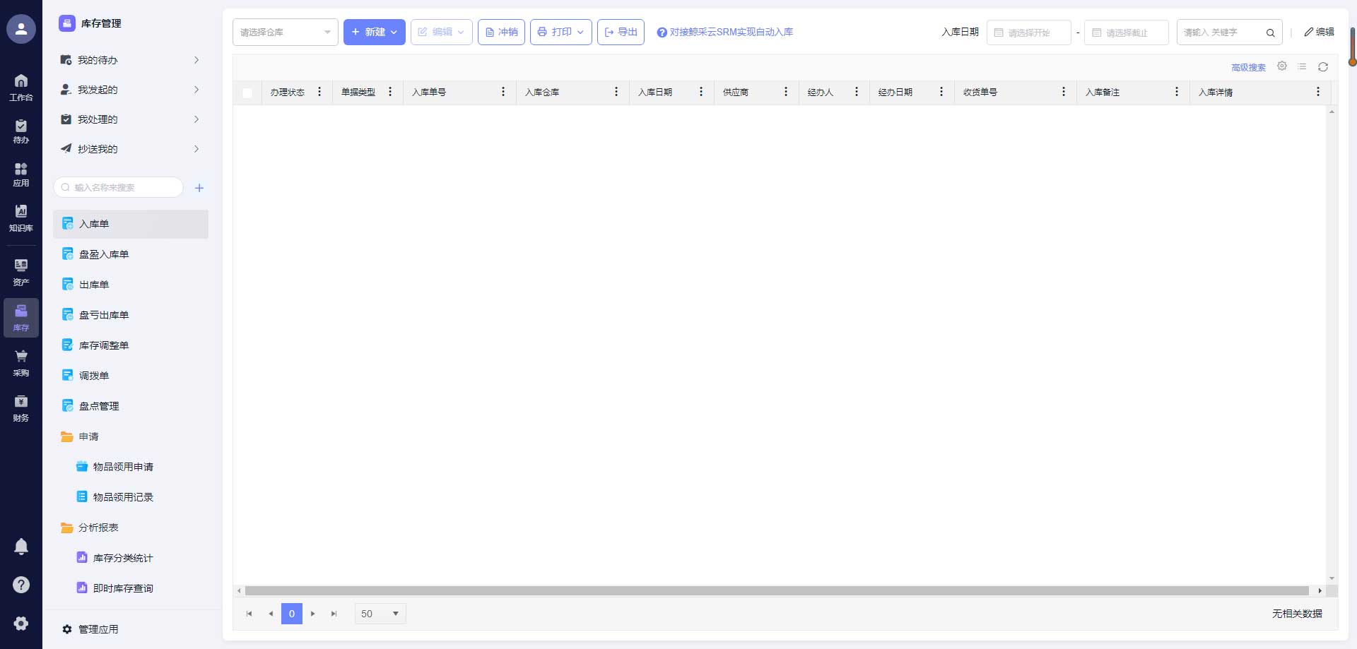 耗材全流程管理
