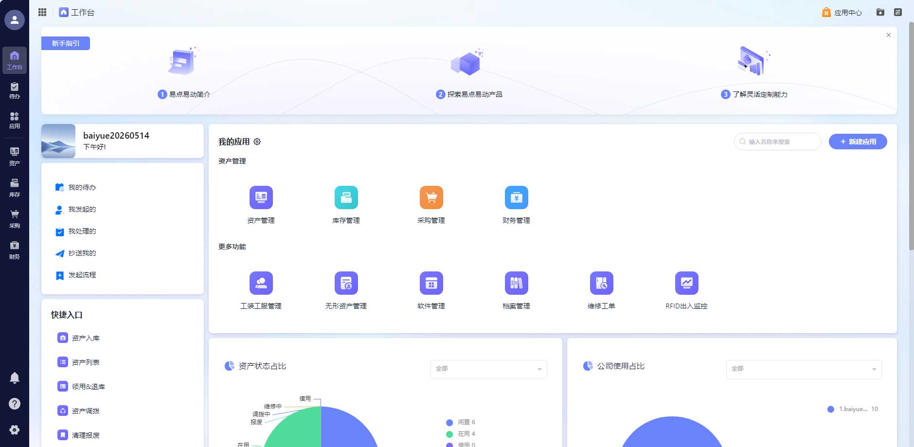 易点易动一体化资产管理解决方案架构图